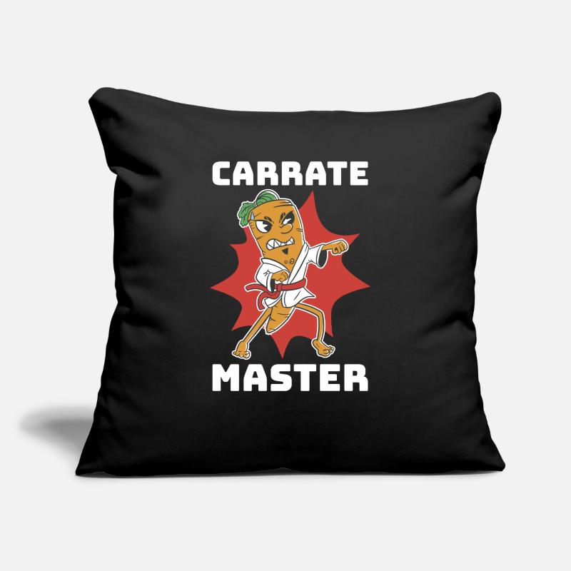 Carrate Karate Geschenk Sofakissen mit Füllung 45 x 45 cm