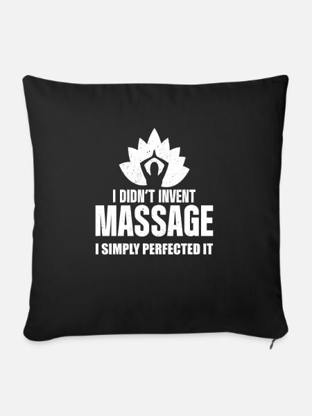 Massage Therapist - Sofakissen mit Füllung 45 x 45 cm - Schwarz