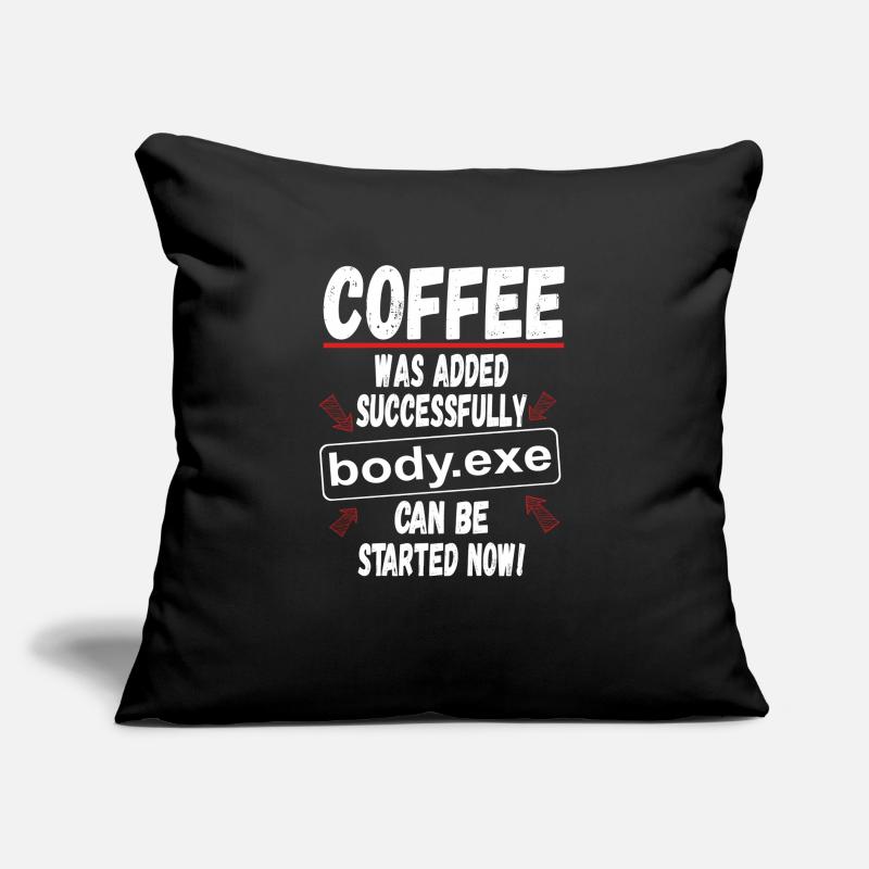 Coffee Computer Scientist Gift Funny Saying Sofa pillow with filling 45cm x 45cm