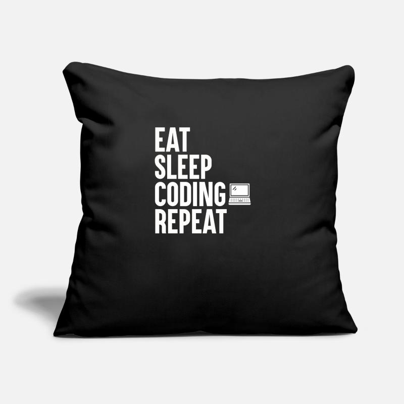 Programmeur de codage Coder Développeur de logiciels Coussin et housse de 45 x 45 cm