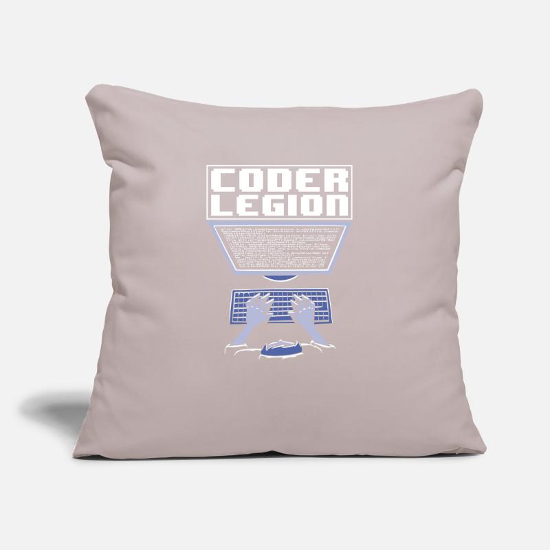 Programmeur Coder Développeur de logiciels Coussin et housse de 45 x 45 cm