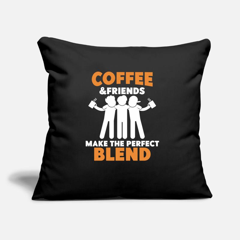 Kaffee Freunde Kaffeetrinker Kaffee trinken Sofakissen mit Füllung 45 x 45 cm