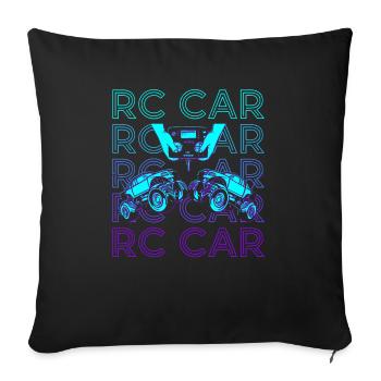 RC Voiture Rétro - Coussin et housse de 45 x 45 cm - noir - Devant