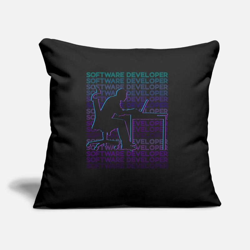 Software Developer Software Development Retro Sofa pillow with filling 45cm x 45cm