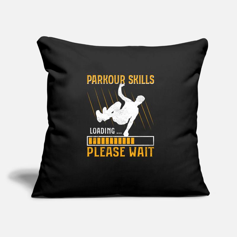Parkour Skills Loading ... Please Wait Traceur Fr Sofa pillow with filling 45cm x 45cm