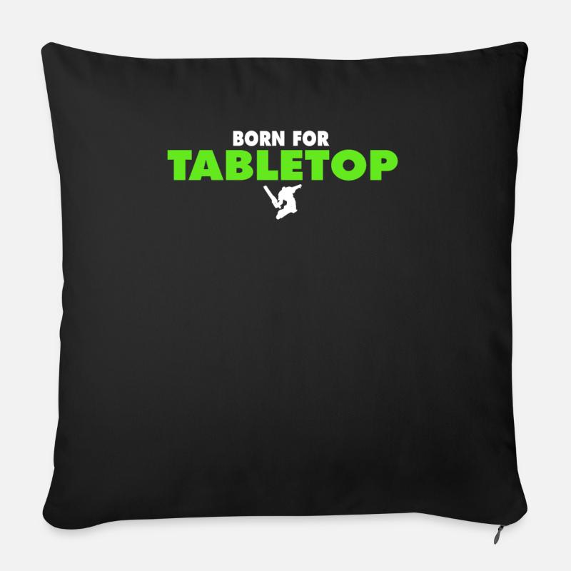 BORN FOR TABLETOP Tee - Sofakissen mit Füllung 45 x 45 cm - Schwarz