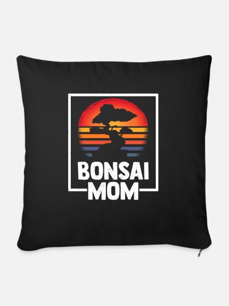Bonsai Mom - Sofakissen mit Füllung 45 x 45 cm - Schwarz