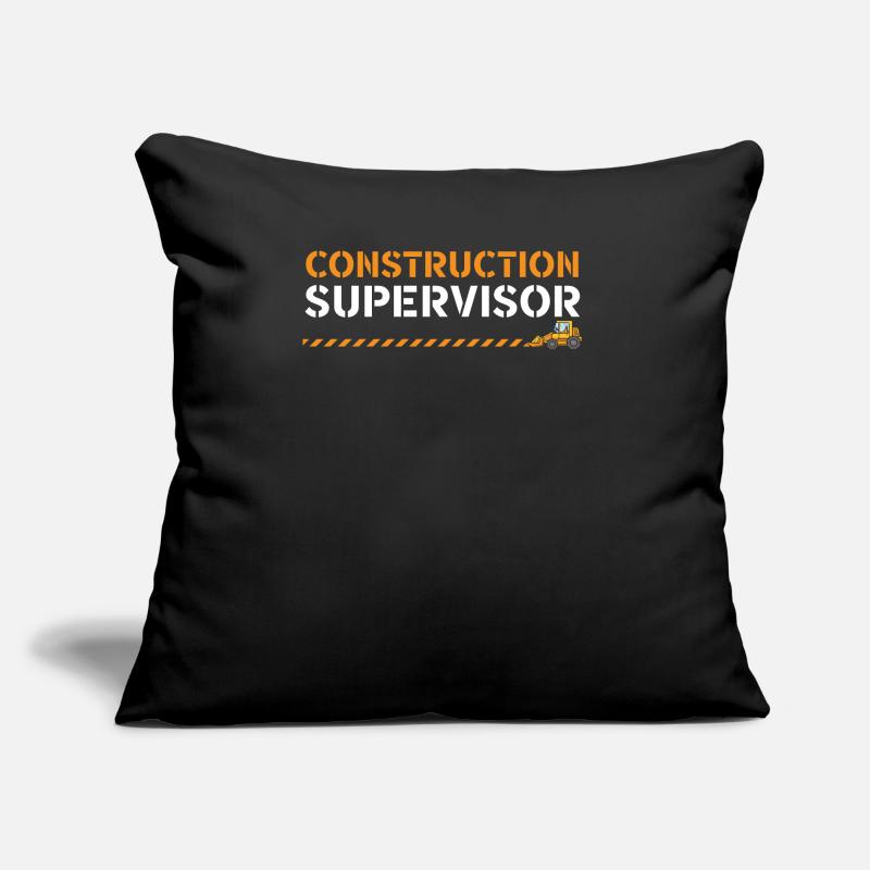 Construction Supervisor Job Construction Worker Sofa pillow with filling 45cm x 45cm