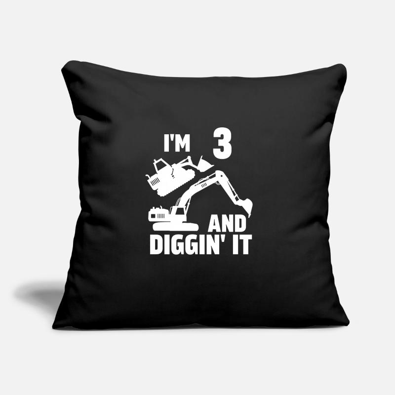 Ich bin 3 und Diggin' It Sofakissen mit Füllung 45 x 45 cm