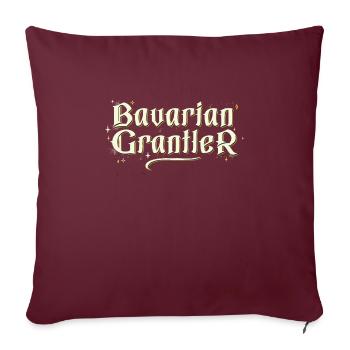 Festival de la bière allemande bavarois Grantler Schnitzel - Coussin et housse de 45 x 45 cm - bordeaux - Devant
