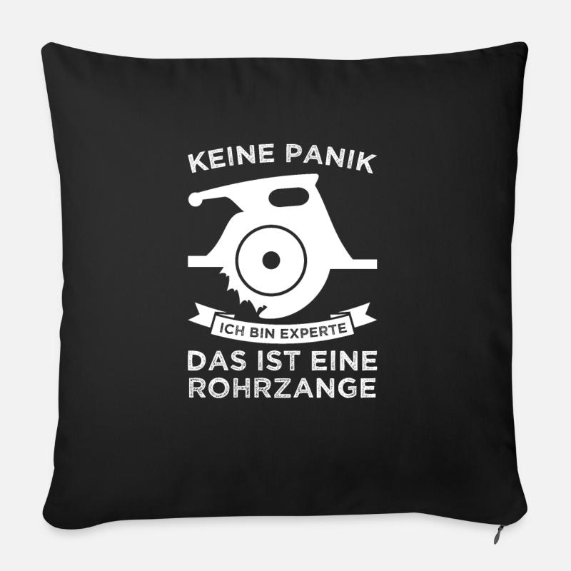 Fliesenleger Beruf Fliesenlegen Geschenk - Sofakissen mit Füllung 45 x 45 cm - Schwarz