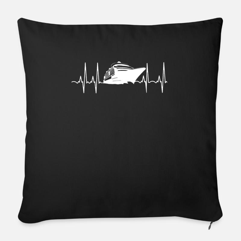 Kreuzfahrt - Sofakissen mit Füllung 45 x 45 cm - Schwarz