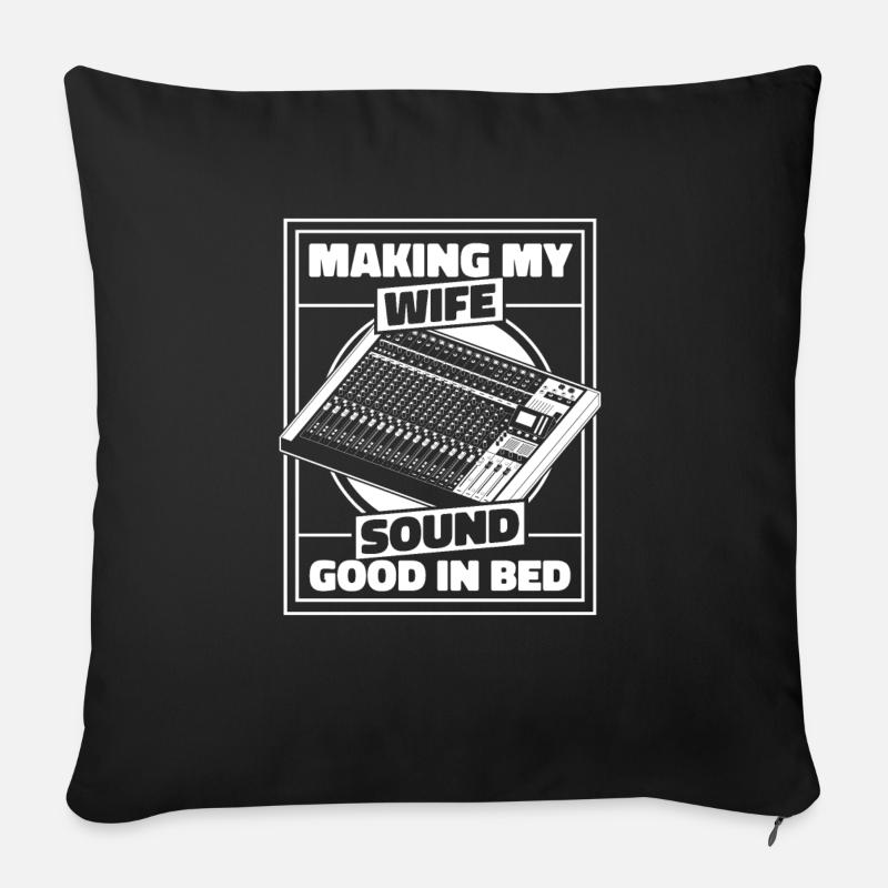 Tontechniker Sound Audio Engineer - Sofakissen mit Füllung 45 x 45 cm - Schwarz