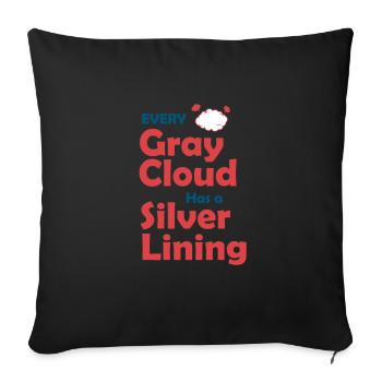 Je suis Mme Gray - Coussin et housse de 45 x 45 cm - noir - Devant