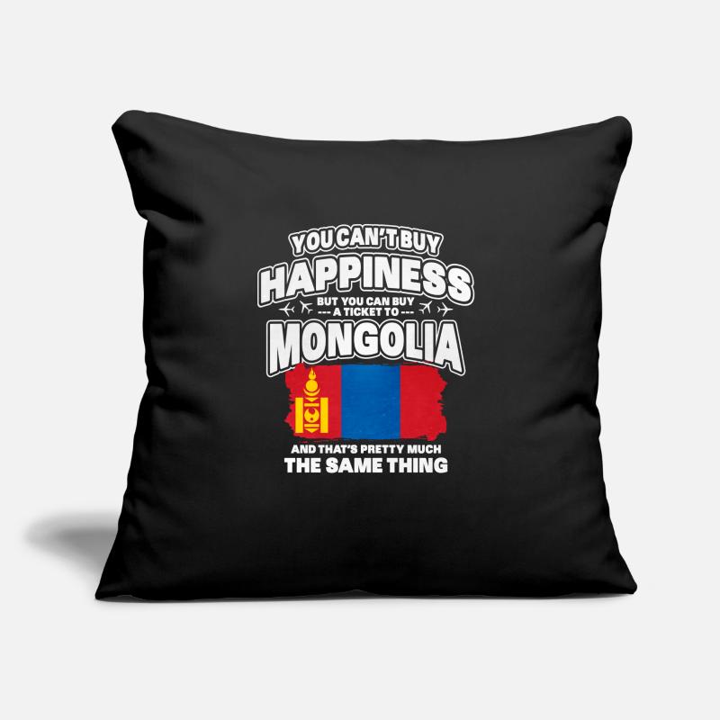 Mongolei Sofakissen mit Füllung 45 x 45 cm