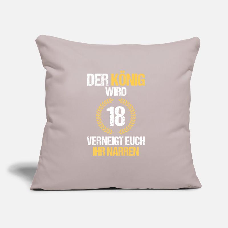 Der König Wird 18 Verneigt Euch Ihr Narren Sofakissen mit Füllung 45 x 45 cm