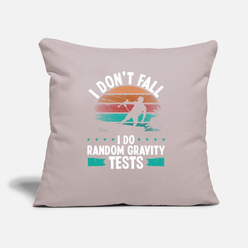 Kitesurfer I don't fall I do random gravity testsKi Sofa pillow with filling 45cm x 45cm