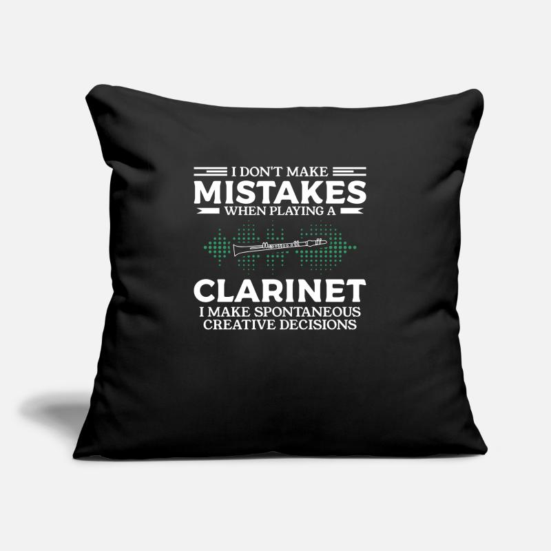 I Don't Make Mistakes When Playing A Clarinet Sofakissen mit Füllung 45 x 45 cm