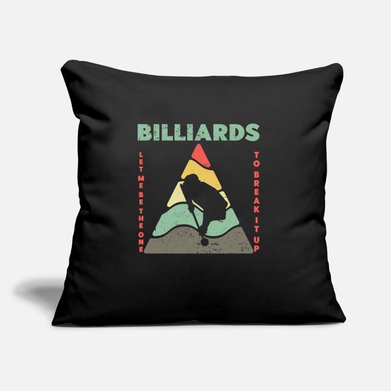 Billard Billard Boule De billard Triangle de billard Kö Coussin et housse de 45 x 45 cm