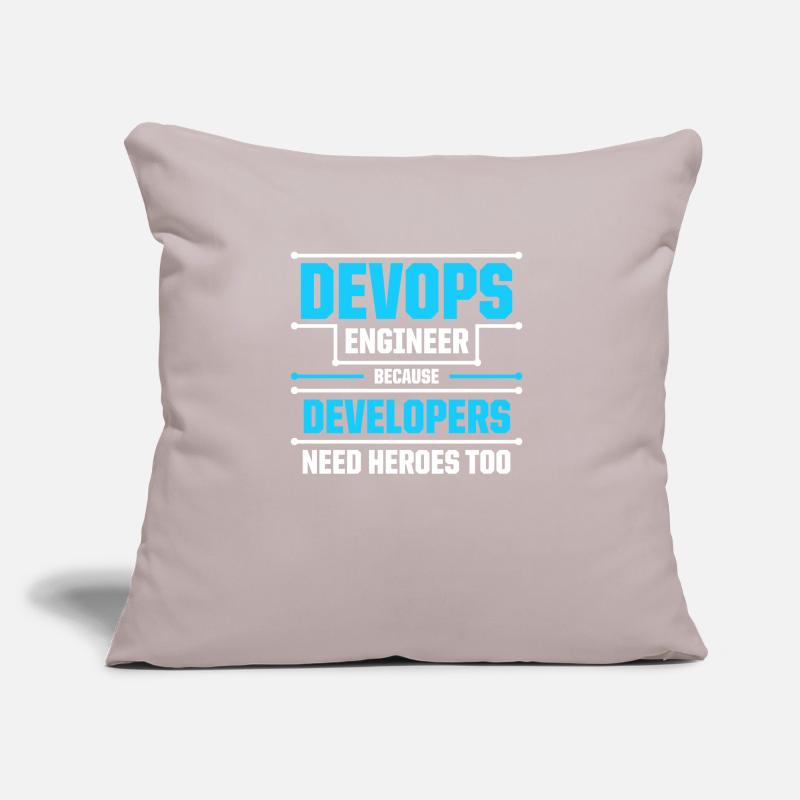 Sys-Admin Developer Devops Engineer Sofa pillow with filling 45cm x 45cm