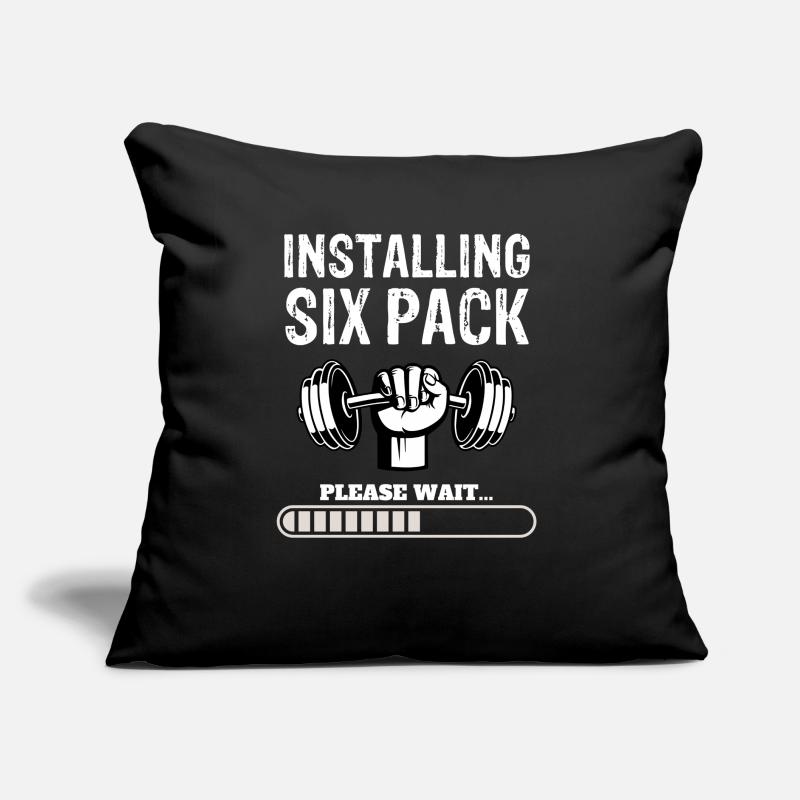 Installing six pack please wait Sofa pillow with filling 45cm x 45cm
