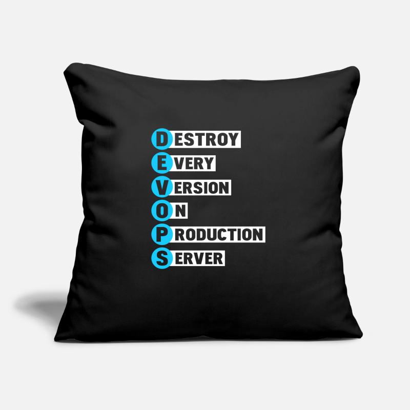 Devops Sys-Admin Entwickler Helden Design Sofakissen mit Füllung 45 x 45 cm