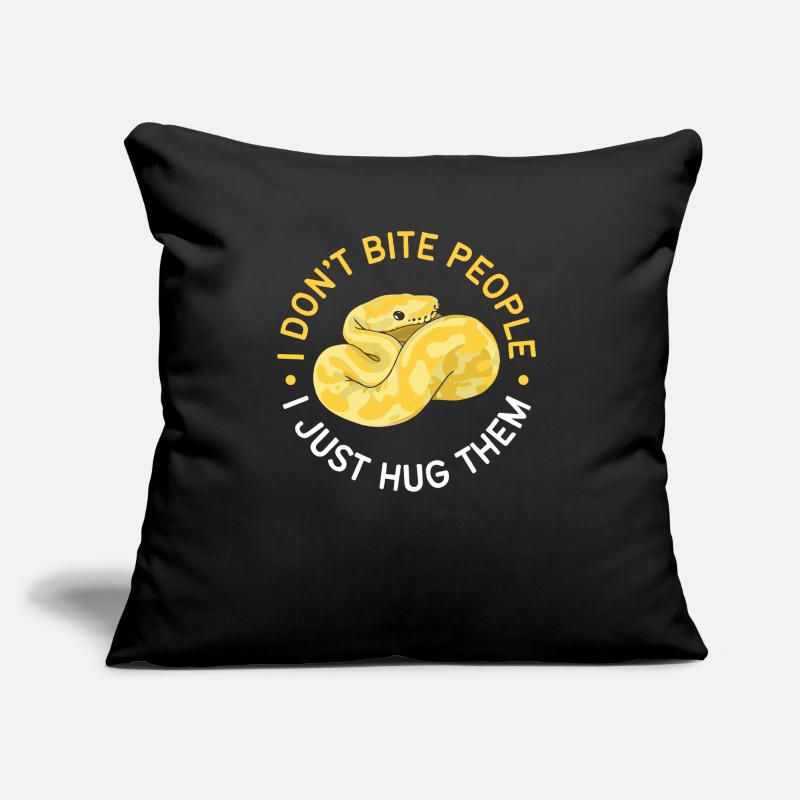 Banana Ball Python Ich Beiße Nicht Ich Umarme Nur Sofakissen mit Füllung 45 x 45 cm