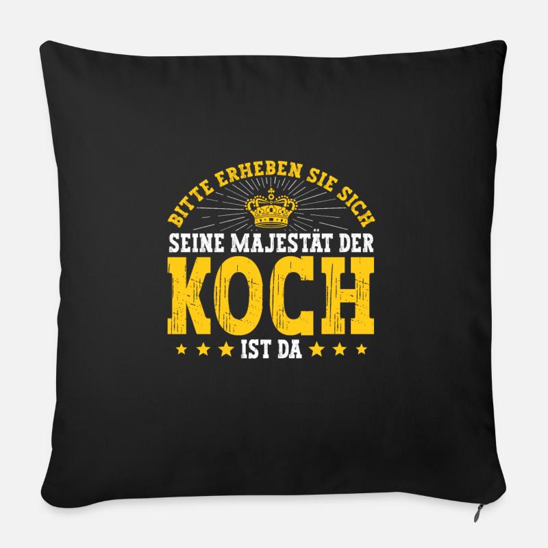 Koch - Sofakissen mit Füllung 45 x 45 cm - Schwarz
