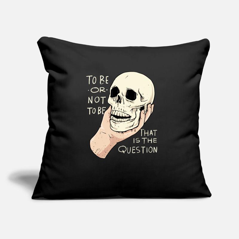 Hamlet Zitat "Sein oder Nichtsein" Design Sofakissen mit Füllung 45 x 45 cm
