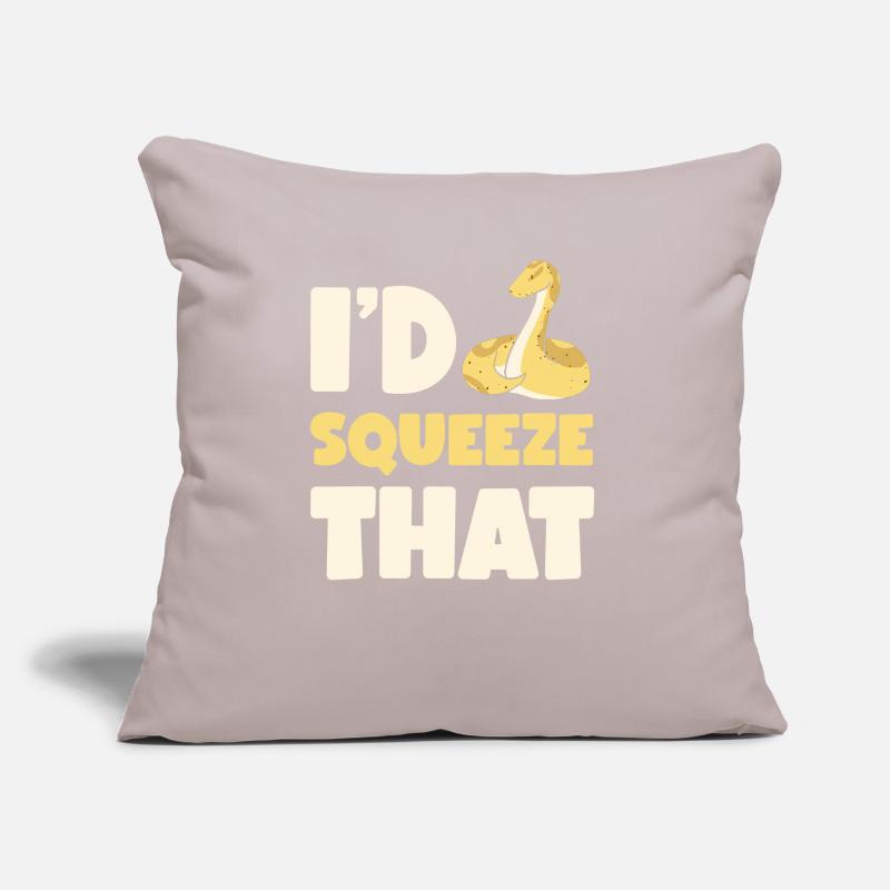 Banana Ball Python I'D Squeeze That Sofakissen mit Füllung 45 x 45 cm