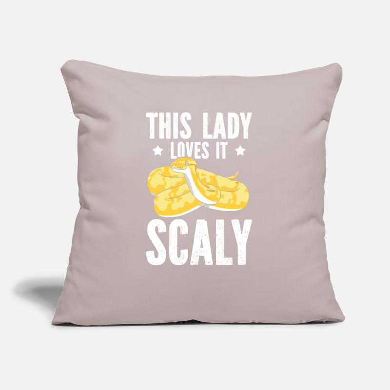 Ladies Banana Ball Python Saying Sofa pillow with filling 45cm x 45cm