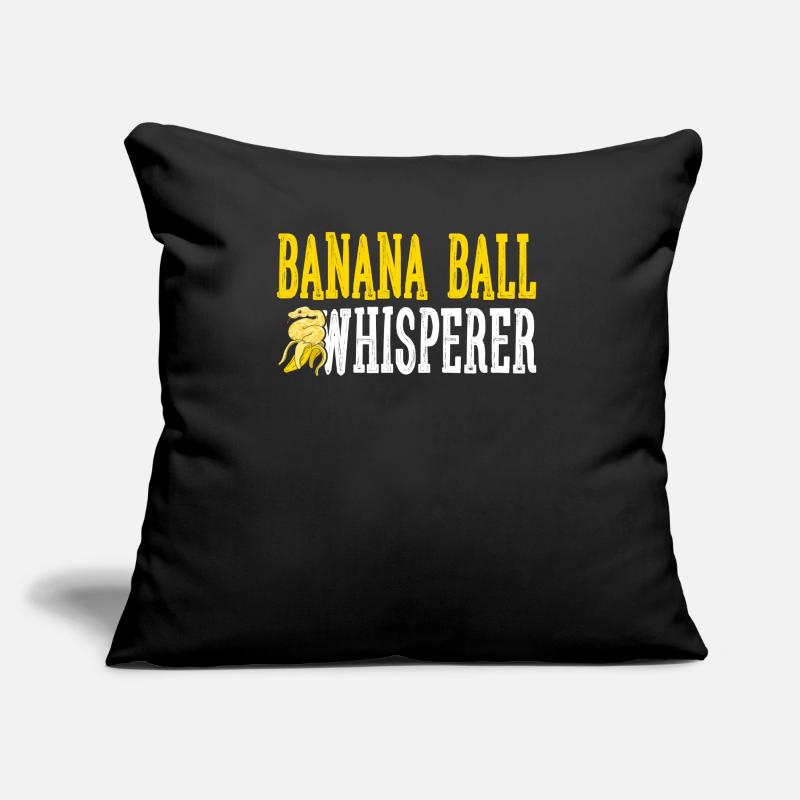 Banana Ball Python Flüsterer Sofakissen mit Füllung 45 x 45 cm