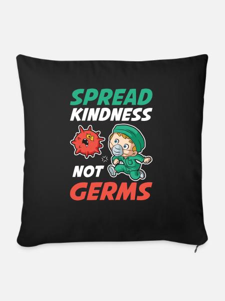 Spread Kindness Krankenschwester Geschenk - Sofakissen mit Füllung 45 x 45 cm - Schwarz