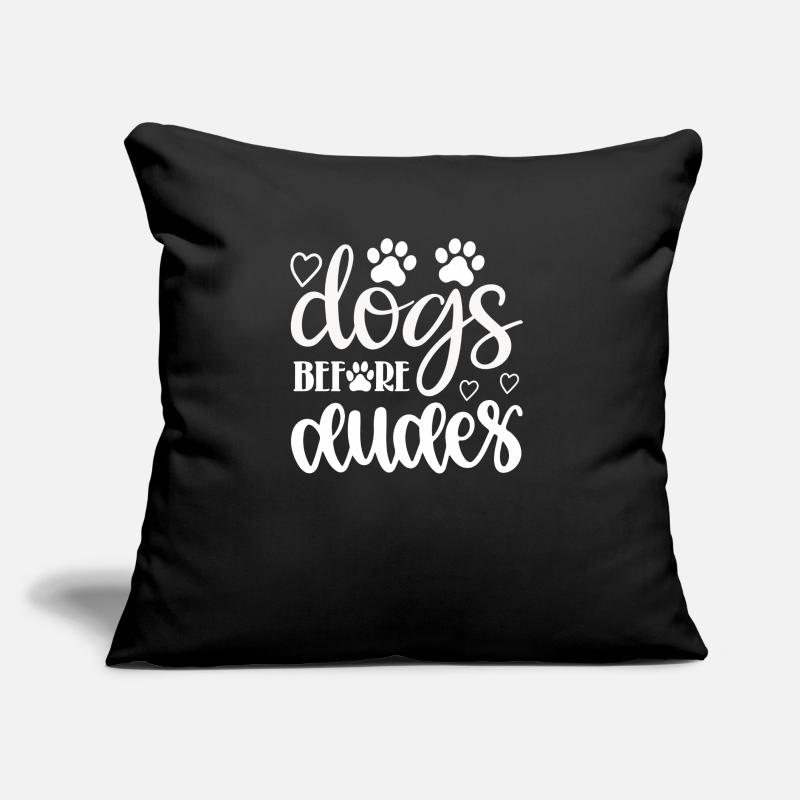 Chiens devant les gars Coussin et housse de 45 x 45 cm