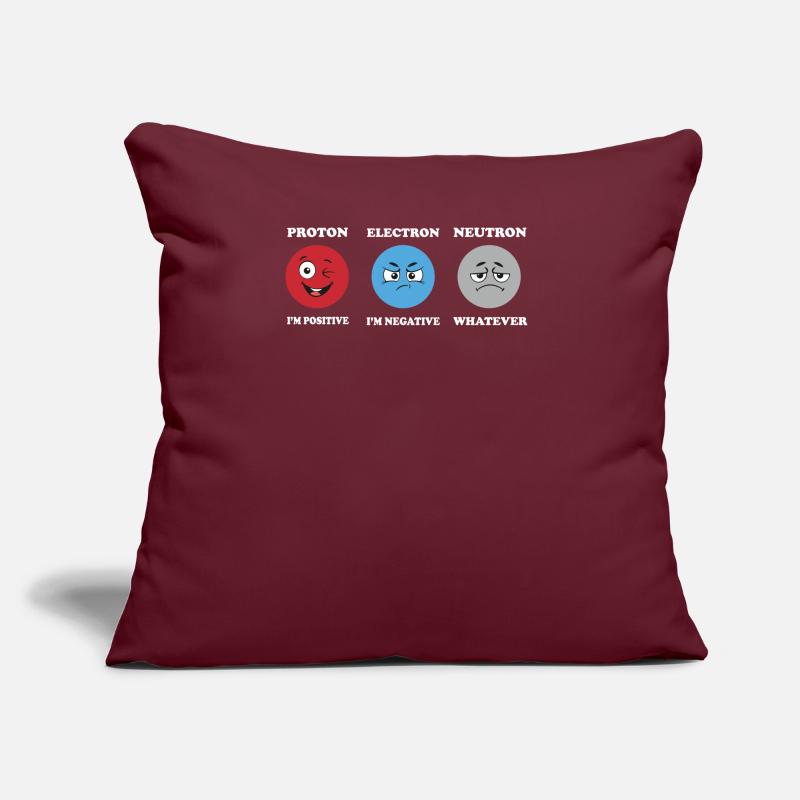 Proton Electrons -Neutron -Jokes Science Physics Sofa pillow with filling 45cm x 45cm