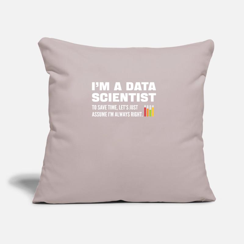 Data science. Big data analytics. For Sofa pillow with filling 45cm x 45cm