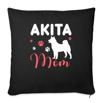 Amerikaanse Akita Inu - Bankkussen met vulling 45 x 45 cm - zwart - Voor