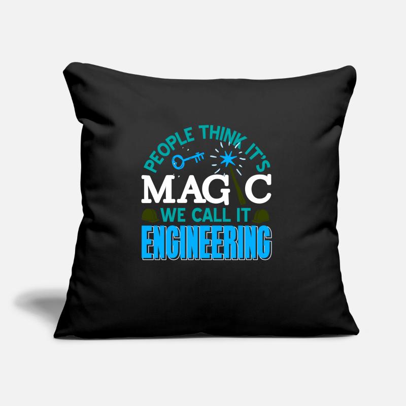 People Think It's Magic We Call It Engineering Sofakissen mit Füllung 45 x 45 cm