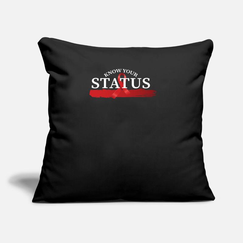 Know your status Bureaucracy Support Blood Sofa pillow with filling 45cm x 45cm