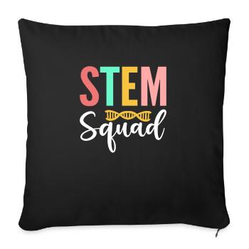 Stem-kader. Steminist - Sofa pillow with filling 45cm x 45cm - black - Front