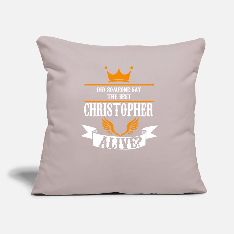 Vorname Christopher Name Christopher Geschenk Sofakissen mit Füllung 45 x 45 cm