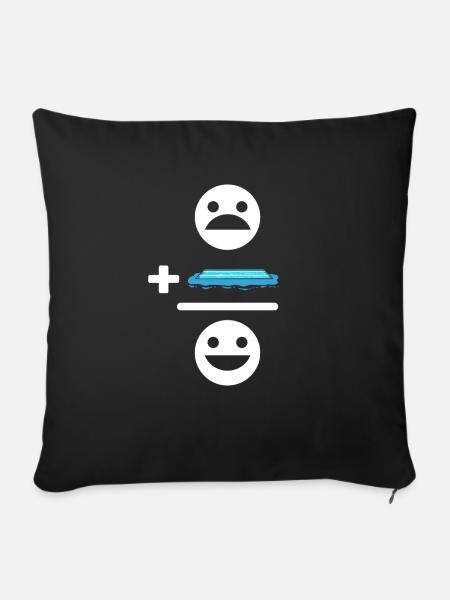 Poolreiniger. Pool Service Techniker. - Sofakissen mit Füllung 45 x 45 cm - Schwarz