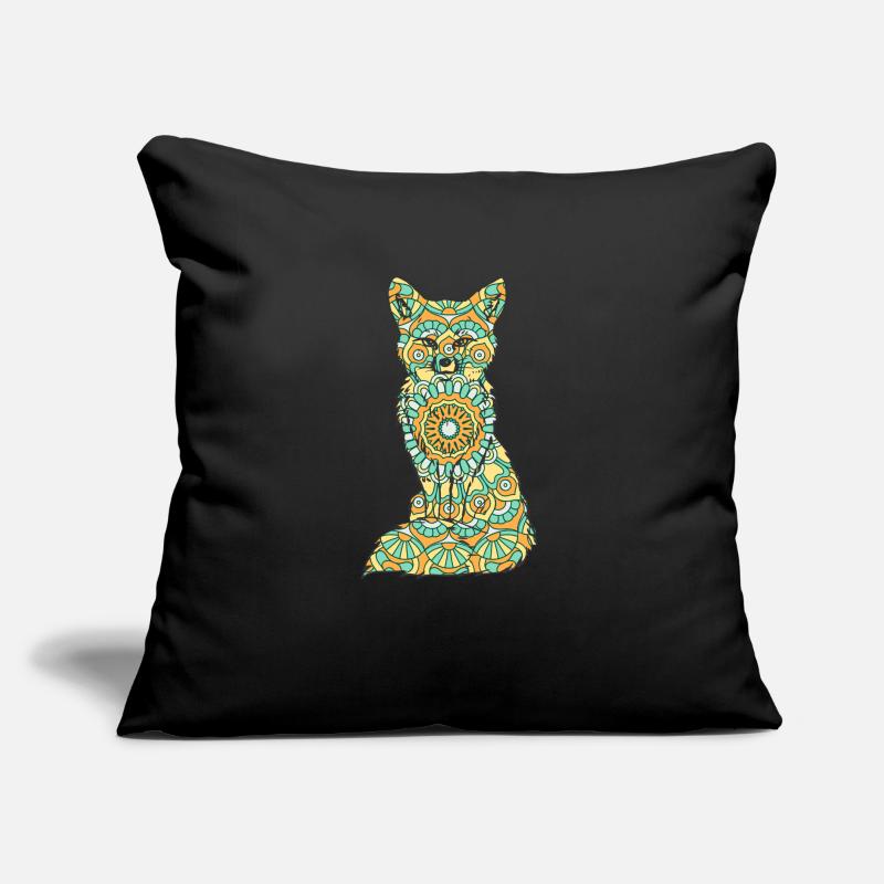 Mandala Fuchs Geometry Pattern Sofa pillow with filling 45cm x 45cm