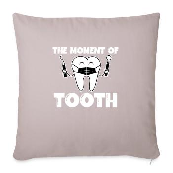 Dental Laboratory Technician Dental Technician - Sofa pillow with filling 45cm x 45cm - light taupe - Front