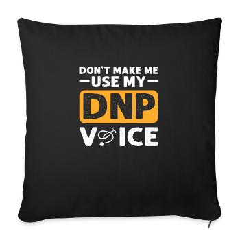Ne me forcez pas, mon Dnp-Agree - Coussin et housse de 45 x 45 cm - noir - Devant