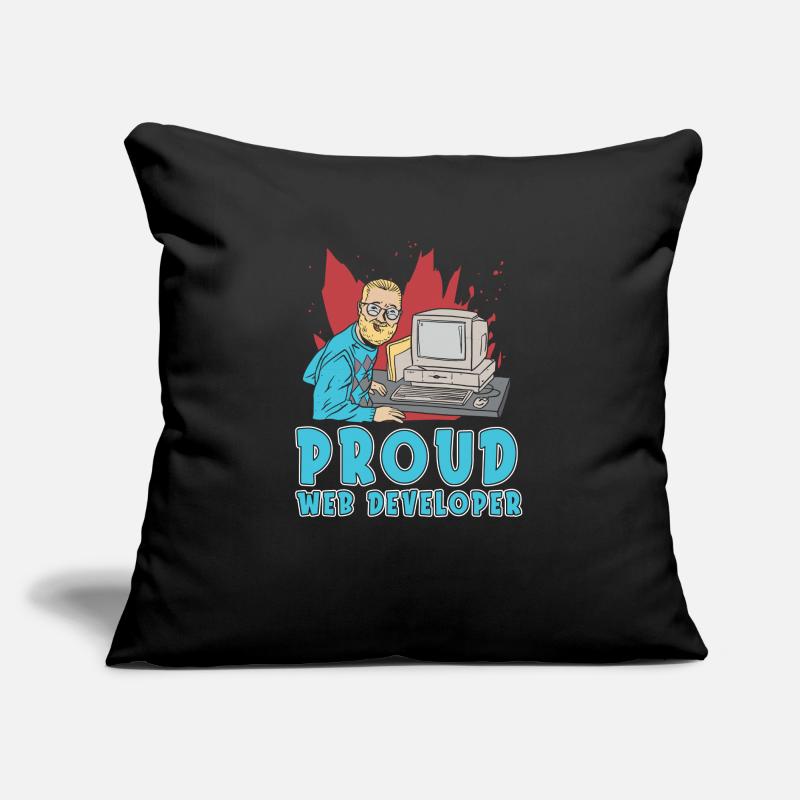Web Developer Web Developer Web Developer Sofa pillow with filling 45cm x 45cm