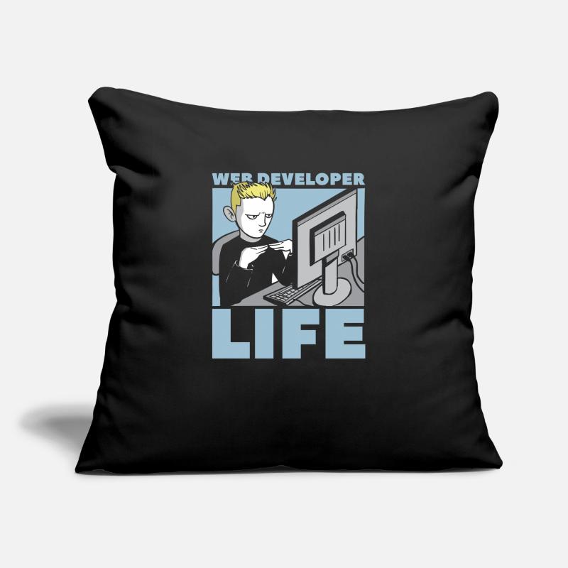 Web Developer Web Developer Web Developer Sofa pillow with filling 45cm x 45cm