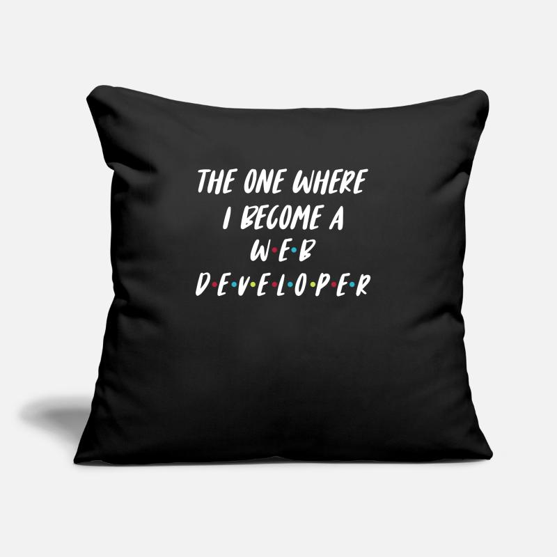 Web Developer Web Developer Web Developer Sofa pillow with filling 45cm x 45cm