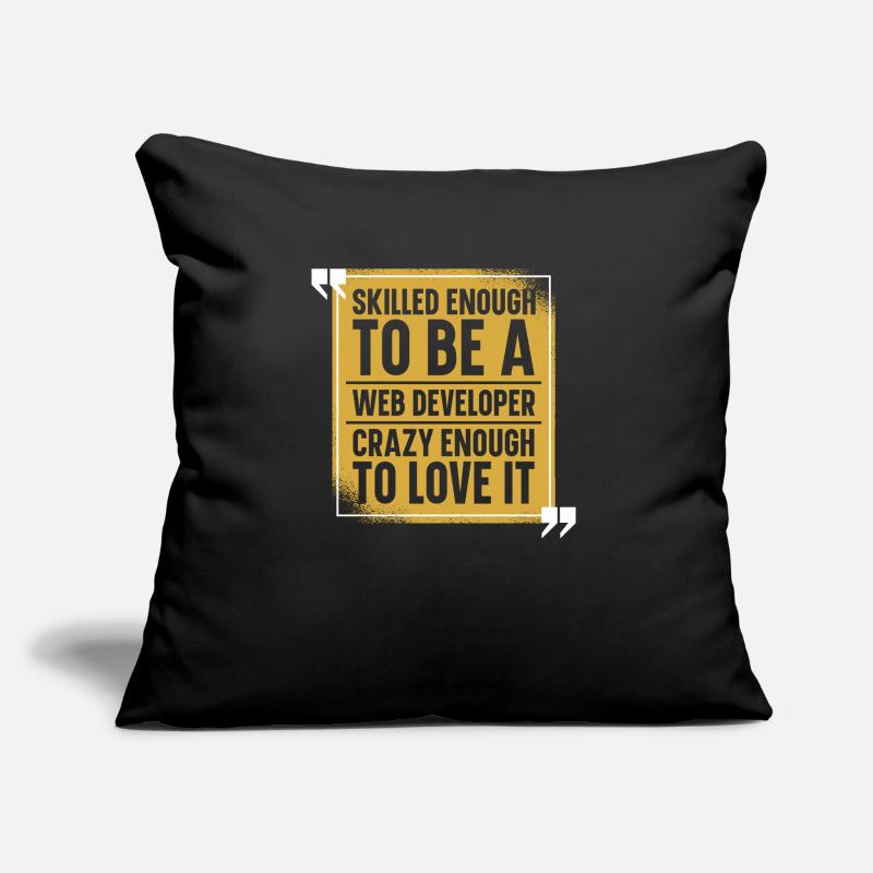 Web Entwickler Webdeveloper Web-Entwickler Sofakissen mit Füllung 45 x 45 cm