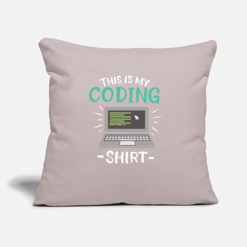 Ceci est mon codeur de chemise de codage Coussin et housse de 45 x 45 cm